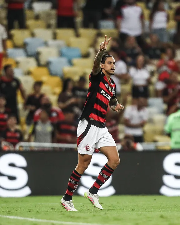 Pedro marcou o segundo gol do Flamengo na partida