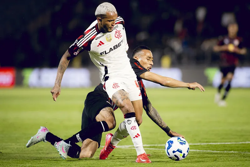 Wesley marcou no jogo que pode marcar sua despedida do  Flamengo