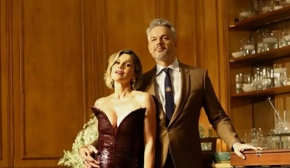 Flávia Alessandra e seu marido Otaviano Costa