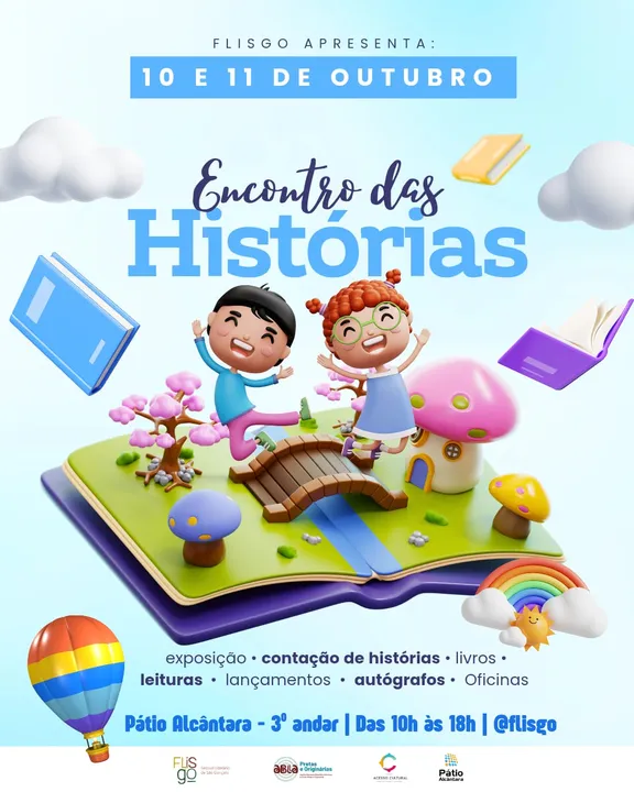 O Encontro das Histórias é um convite para todas as idades mergulharem no universo mágico das palavras e redescobrirem o prazer de ler e ouvir histórias