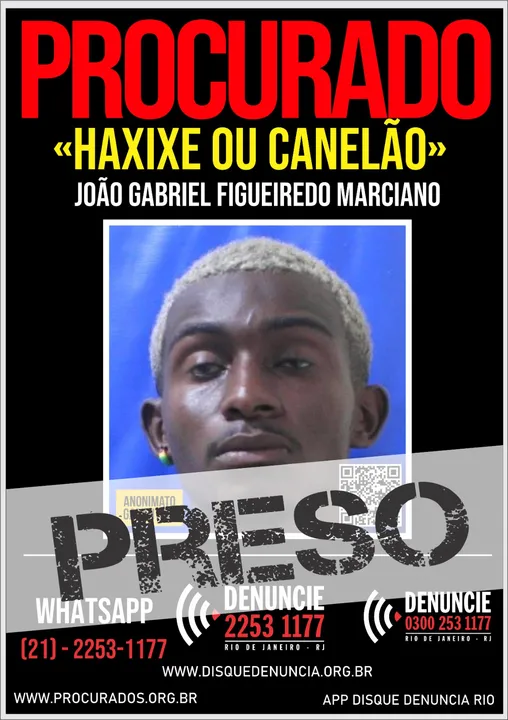 João Gabriel Figueiredo, o Haxixe, foi baleado e preso