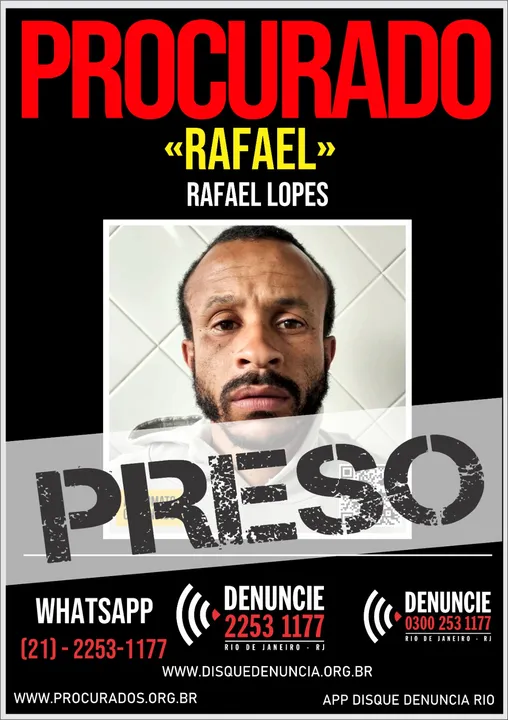 Ele foi conduzido a uma unidade prisional da SEAP/RJ