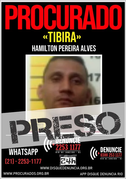 Tibira foi preso na Guaratiba, nesta segunda (08)