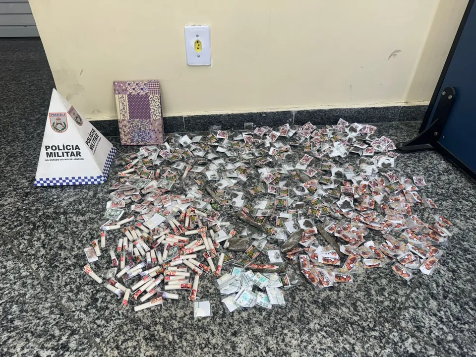 No total, mais de 500 unidades de drogas foram apreendidas