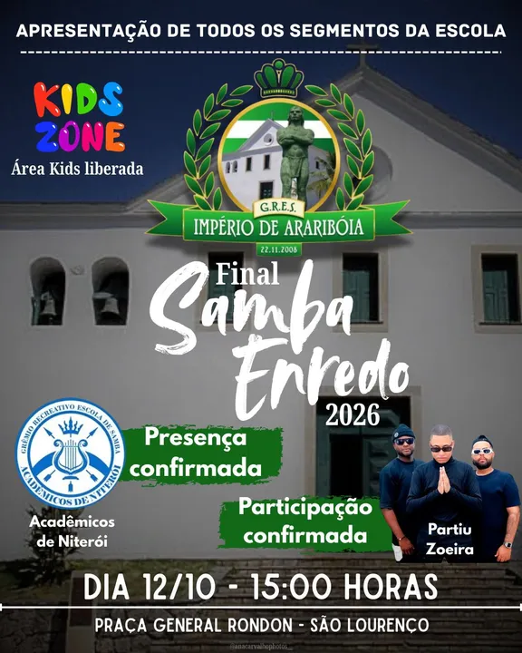 Evento acontece na Praça General Rondon, em São Lourenço