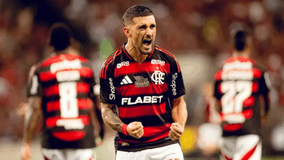 Arrascaeta marcou o gol da vitória do Flamengo sobre o Bahia, na noite de sábado (10)