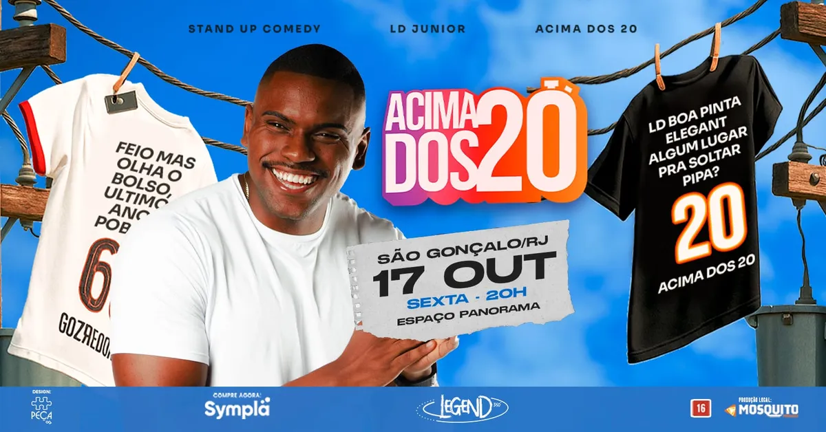 Os ingressos estão disponíveis na plataforma Sympla
