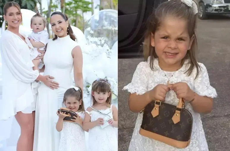 A família foi convidada para o chá revelação da prima de Virginia