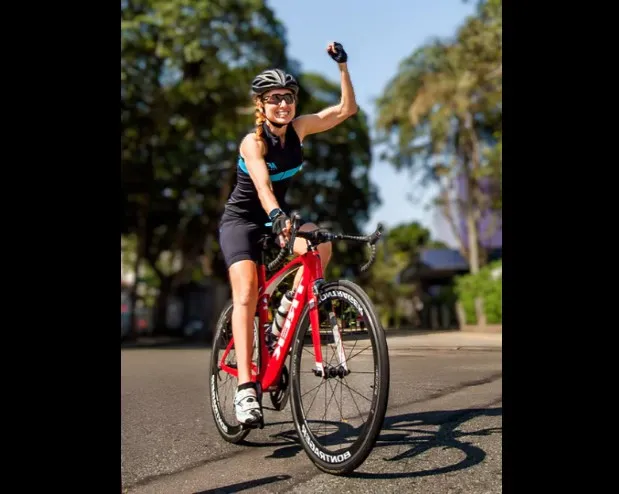 Márcia Ferreira, de 57 anos, ex-triatleta medalhista nos Jogos Pan-Americanos de 1995