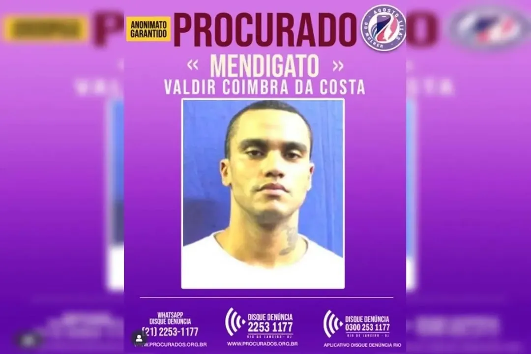 Valdir Coimbra da Costa está foragido desde fevereiro