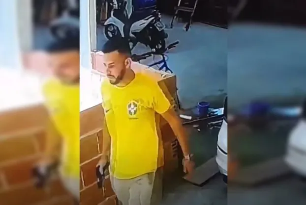 Câmera de segurança flagrou toda a ação criminosa