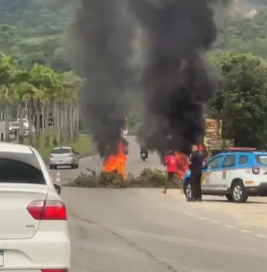 Polícia Militar acompanhou a manifestação