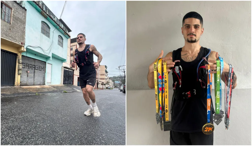 Jean Coroado viralizou nas redes sociais após publicar vídeos de sua rotina correndo pelas ruas de São Gonçalo
