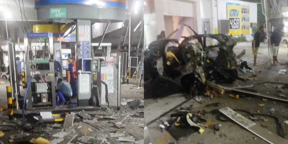 Uma perícia foi realizada no local e Polícia Civil investiga explosão