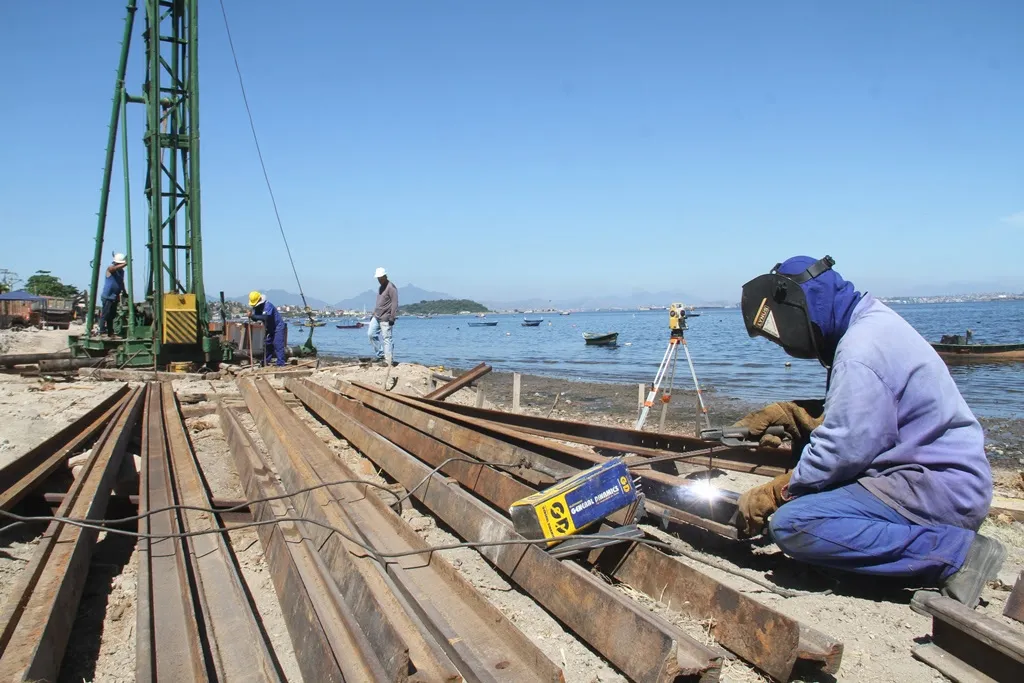 As obras na segunda parte da orla tiveram início em janeiro deste ano