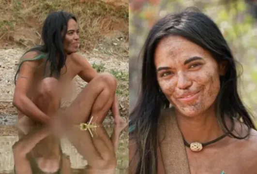 Durante um dos episódios do reality, a brasileira percebeu que os peixes eram "atraídos por sua vagina"