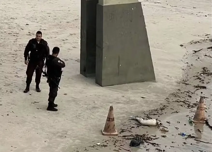 Perna é encontrada na areia da Praia da Boa Viagem