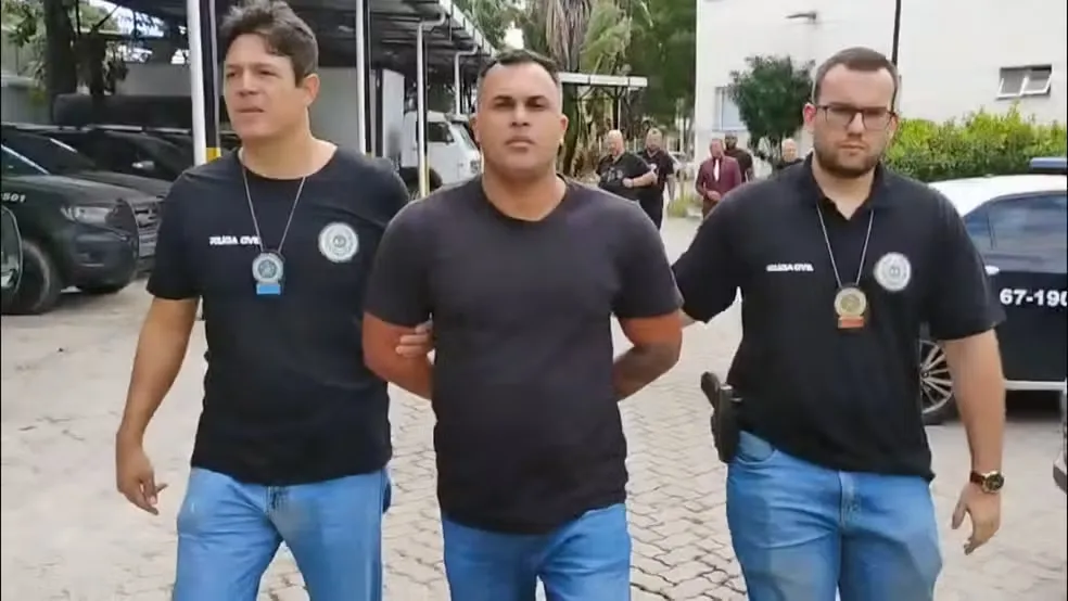 Prisão do policial penal  José Rodrigo da Silva Ferrarini, acusado de atirar em entregador