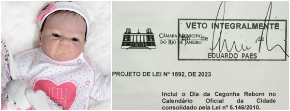 Eduardo Paes vetou integralmente o projeto de lei que criava o 'Dia da Cegonha Reborn'