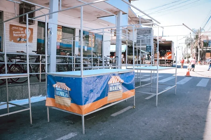 A montagem das barracas começou nesta quarta-feira (07/05)