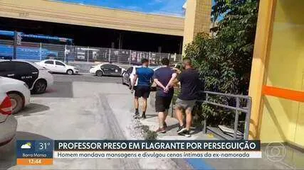 Professor é preso em flagrante por perseguição e violência psicológica contra a ex