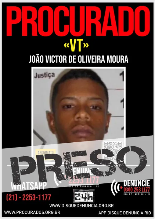 Policiais do SSI/SEPM, em ação conjunta com o 7º BPM e PMES, em uma operação no Jardim Catarina e Complexo da Alma, prenderam chefe do tráfico de drogas que atua em Vila Velha/ES, com ajuda de informações do Disque Denúncia