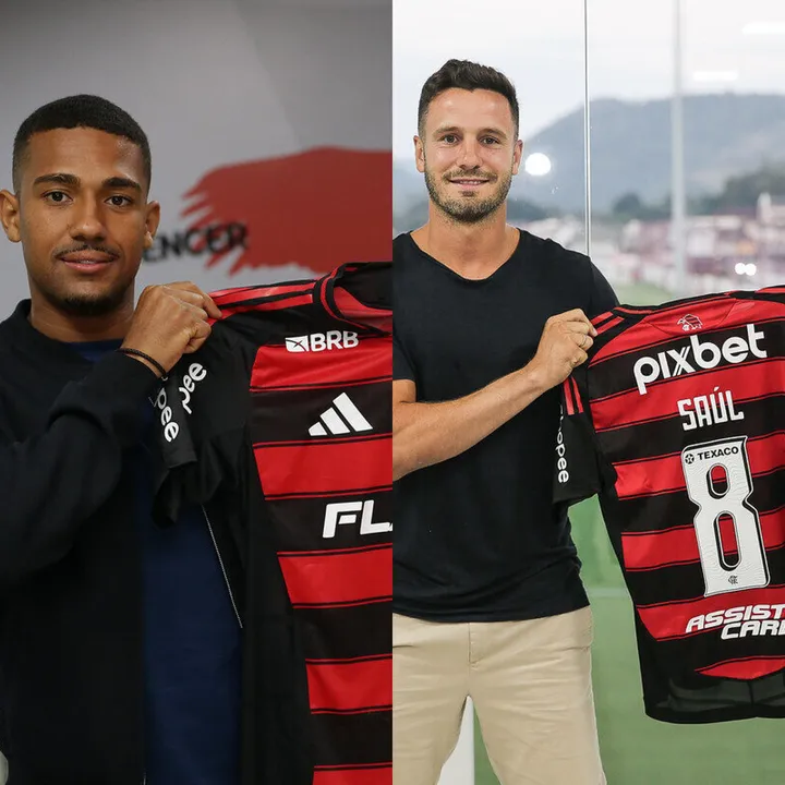 Lino e Saúl estão regularizados e podem estrear pelo Flamengo