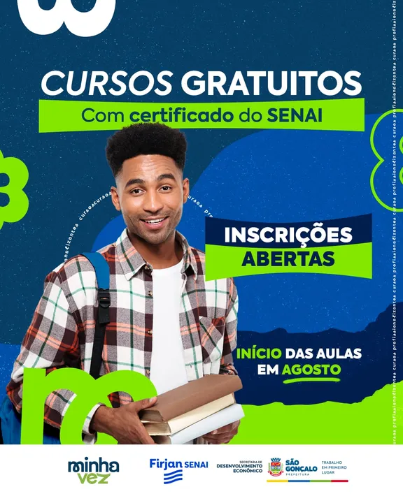 Essa parceria visa qualificar os gonçalenses para o mercado de trabalho