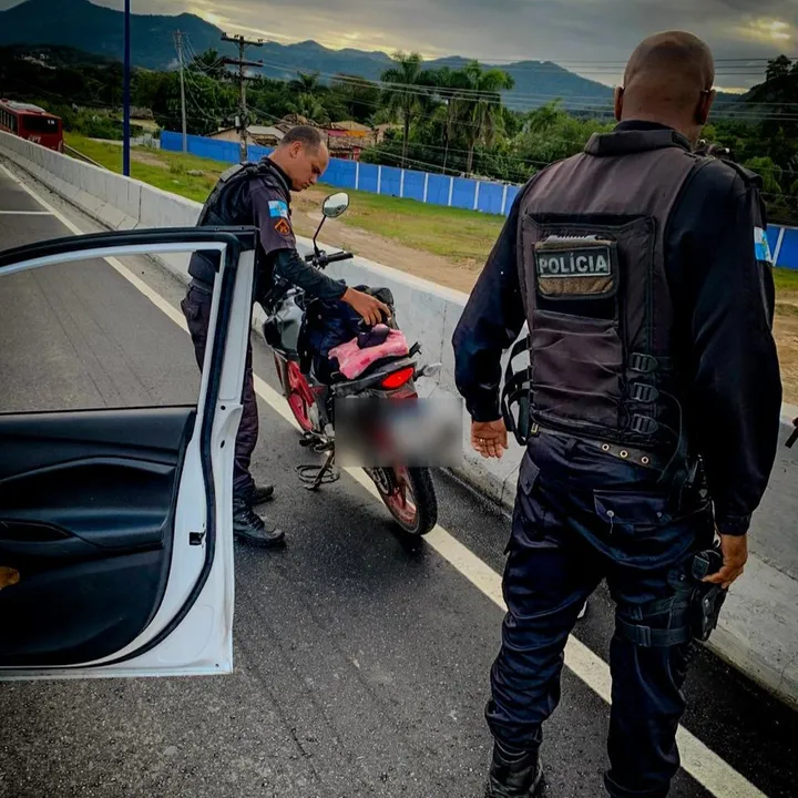 Moto furtada foi recuperada graças ao monitoramento por câmeras