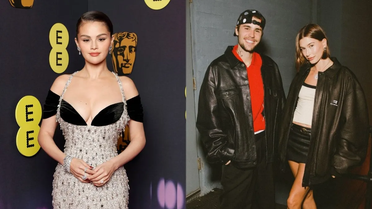 O apoio de Gomez a Hailey Bieber em apoio ao Justin Bieber.