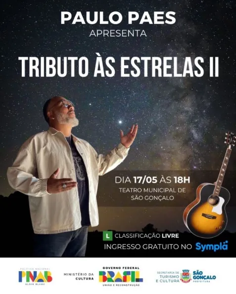 Contemplado pela Lei Aldir Blanc, show acontece neste sábado (17)