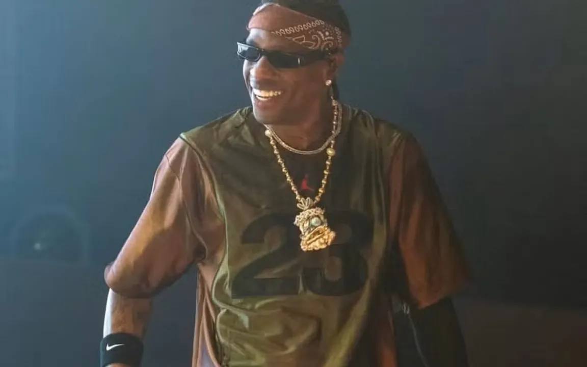 Rapper Travis Scott veio ao Brasil para participar do festival The Town