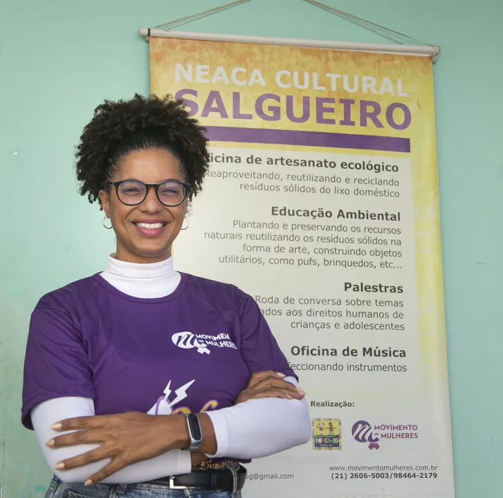 “Cria” do Salgueiro, a psicóloga Patrícia Muniz coordena o projeto e representou em evento em Nova York