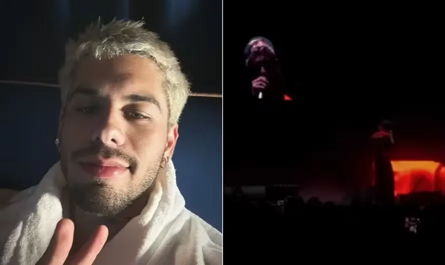 Zé Felipe faz desabafo durante show em Portugal
