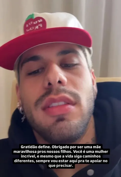 Visivelmente emocionado, o filho de Leonardo ainda destacou o sofrimento mútuo com o fim da relação