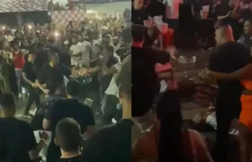 Briga de policiais termina em confusão na quadra da Porto da Pedra; vídeo