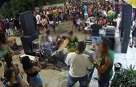 Câmeras de segurança flagraram execução em bar na Baixada Fluminense