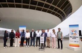 Comissão de Avaliação para os Jogos Pan-americanos 2031 encerra visita de avaliação no MAC, em Niterói