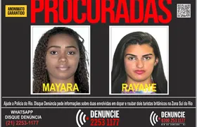 Disque Denúncia pede informações sobre duas mulheres acusadas de roubar e dopar turistas britânicos no golpe “Boa Noite, Cinderela”