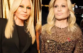 Donatella Versace surge com rosto rejuvenescido e intriga internautas