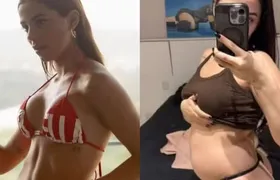 Ex-BBB Key Alves mostra mudanças do corpo durante a gravidez