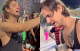 Ex-Malhação, Daniel Erthal vende drinks personalizados em show de Lady Gaga no Rio