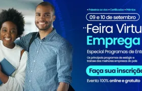 Feira Virtual vai reunir mais de 10 mil vagas de estágio, trainee e emprego nos dias 9 e 10 de setembro