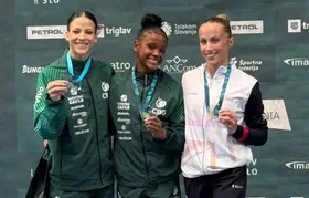 Ginástica brasileira faz dobradinhas em Copa do Mundo na Eslovênia