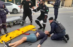 Guarda Municipal presta socorro a mulher que caiu na rua em Zé Garoto