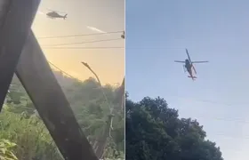 Helicóptero da Polícia Civil é alvo de ataque a tiros de criminosos