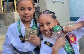 Irmãs gonçalenses conquistam medalha de ouro e bronze em Campeonato Brasileiro de Jiu-jitsu