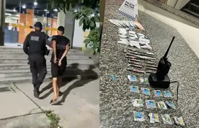 Jovem é preso com drogas após tentar fugir da Polícia em Niterói