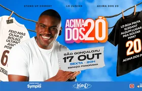 LD apresenta o espetáculo 'Acima dos 20' em São Gonçalo nesta sexta (17)