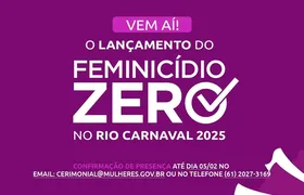 MMSG apoio campanha Feminicídio Zero no Carnaval Rio 2025